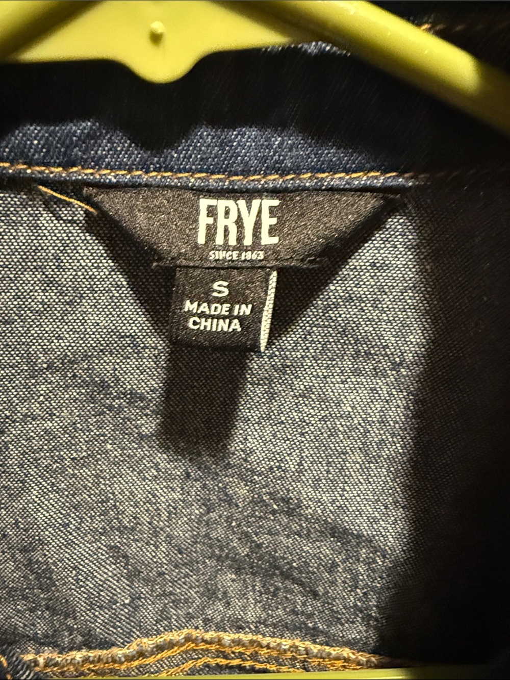 Frye Indigo Denim Button-Front Jacket Dress - Picture 2 of 3